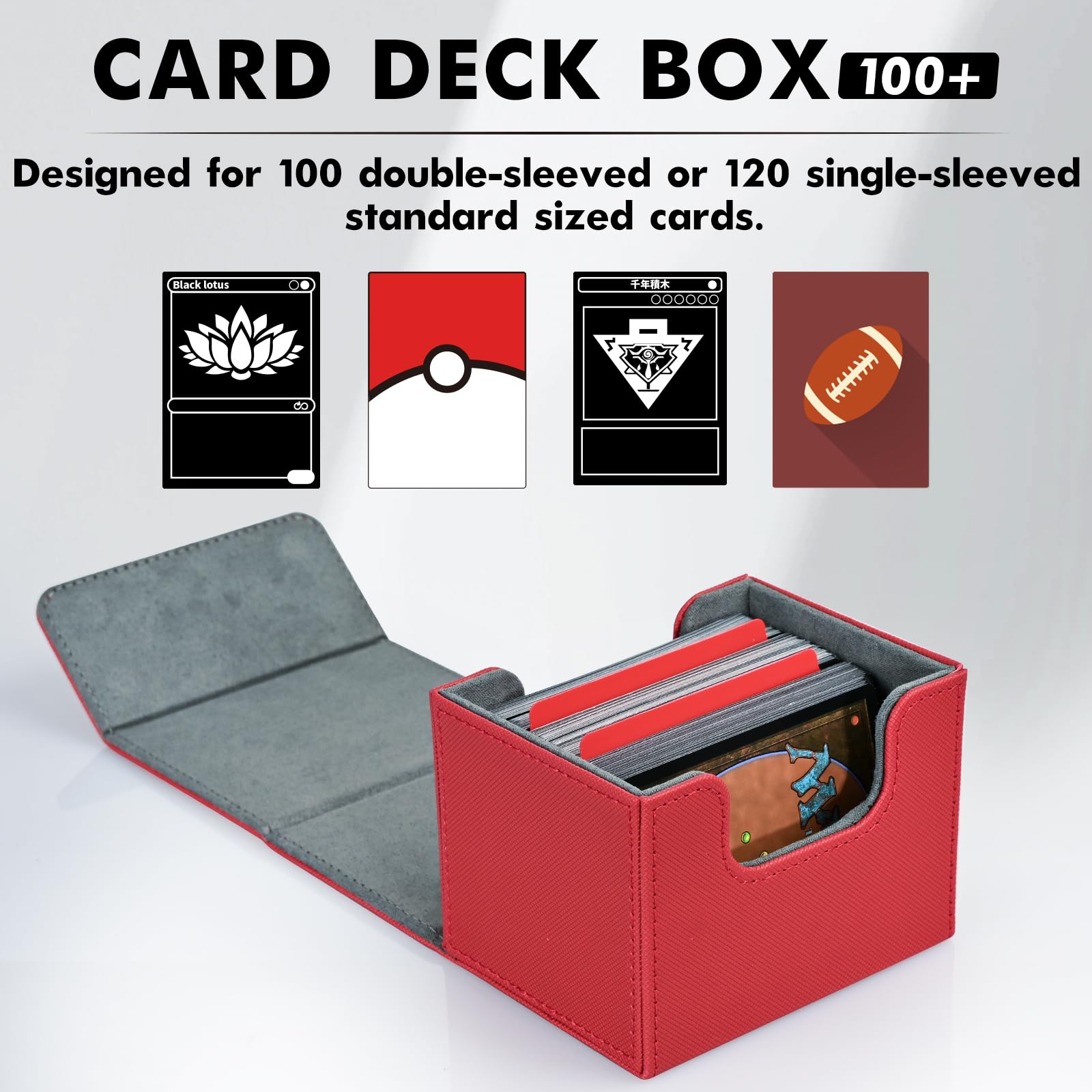 Amazon.com: ZLCA Card Deck Box for Trading Cards, MTG Commander